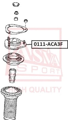 Mounting, shock absorber (0111-ACA3F)