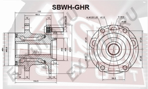 Wheel Hub (SBWH-GHR)