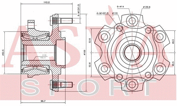Wheel Hub (MTWH-V97R)