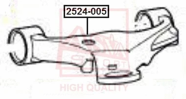 Control/Trailing Arm, wheel suspension (2524-005)