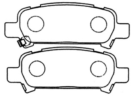 Brake Pad Set, disc brake (AKD-1282)