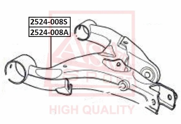 Control/Trailing Arm, wheel suspension (2524-008A)