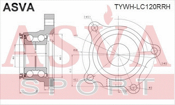 Wheel Hub (TYWH-LC120RRH)