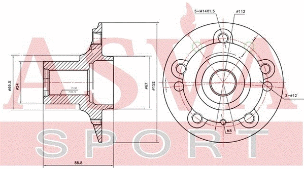 Wheel Hub (MBWH-164)