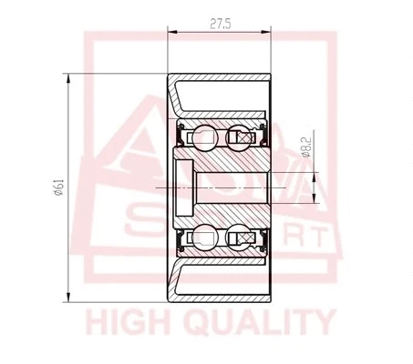 Tensioner Pulley, V-belt (OPBP-001)
