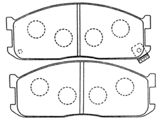 Brake Pad Set, disc brake (AKD-1048)