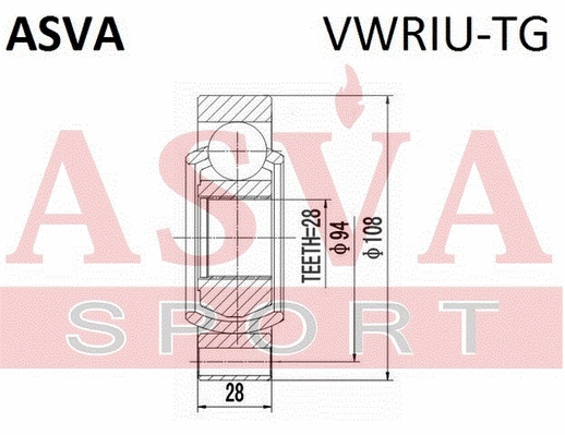 Joint Kit, drive shaft (VWRIU-TG)