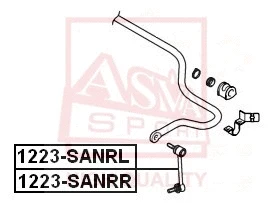 Link/Coupling Rod, stabiliser bar (1223-SANRL)