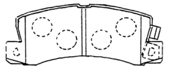 Brake Pad Set, disc brake (AKD-1180)