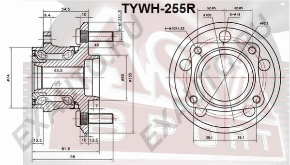 Wheel Hub (TYWH-255R)
