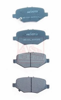 Brake Pad Set, disc brake (AKD-21202)