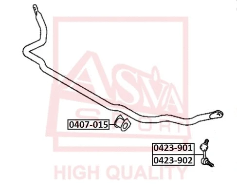 Bushing, stabiliser bar (0407-015)