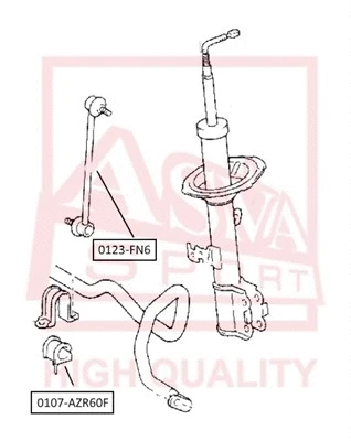 Link/Coupling Rod, stabiliser bar (0123-FN6)