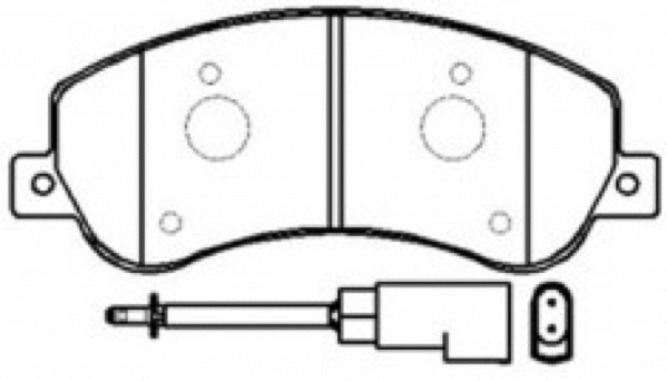 Brake Pad Set, disc brake (AKD-0448)
