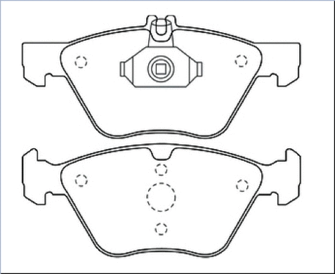 Brake Pad Set, disc brake (AKD-1013)