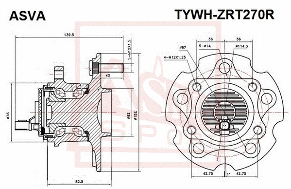 Wheel Hub (TYWH-ZRT270R)