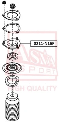 Mounting, shock absorber (0211-N16F)
