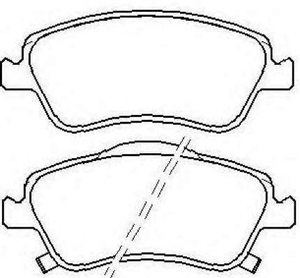 Brake Pad Set, disc brake (AKD-1834)