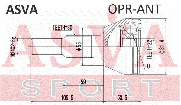 Joint Kit, drive shaft (OPR-ANT)