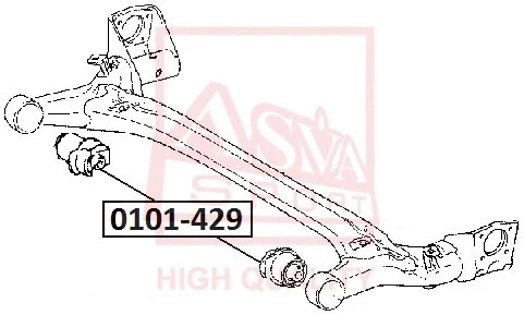 Mounting, control/trailing arm (0101-429)