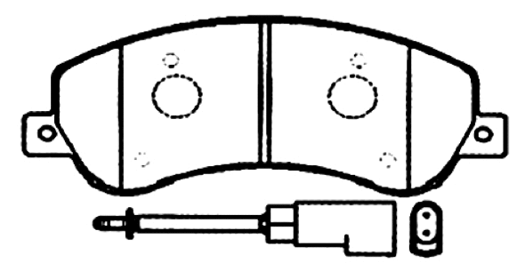 Brake Pad Set, disc brake (AKD-0444)