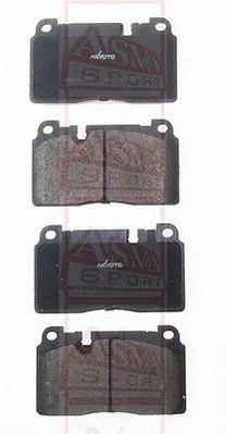 Brake Pad Set, disc brake (AKD-23205)
