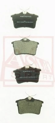 Brake Pad Set, disc brake (AKD-13202)