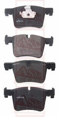 Brake Pad Set, disc brake (AKD-19108)