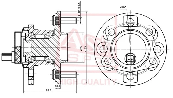 Wheel Hub (TYWH-KSP90R)