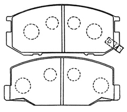 Brake Pad Set, disc brake (AKD-1217)