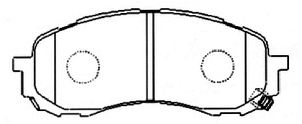 Brake Pad Set, disc brake (AKD-7493)