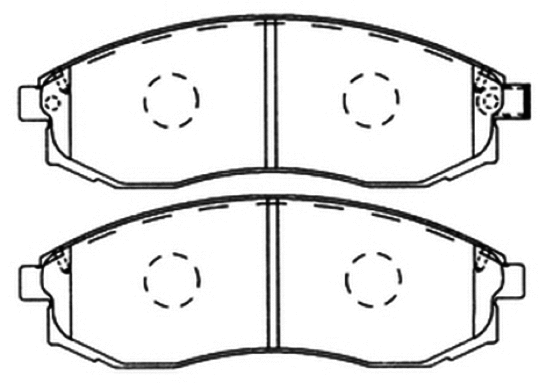 Brake Pad Set, disc brake (AKD-2824)