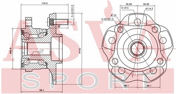 Wheel Hub (TYWH-GYL15R)