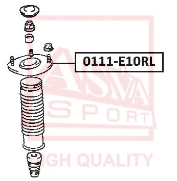 Mounting, shock absorber (0111-E10RL)