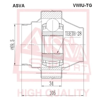 Joint Kit, drive shaft (VWIU-TG)