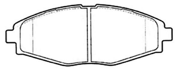 Brake Pad Set, disc brake (AKD-1253)