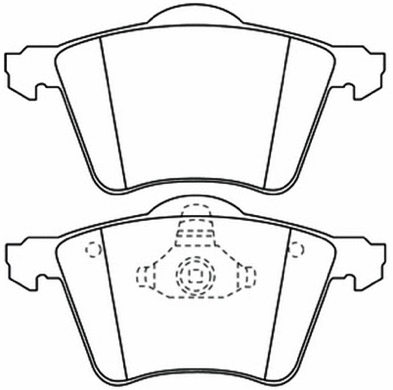 Brake Pad Set, disc brake (AKD-1250)