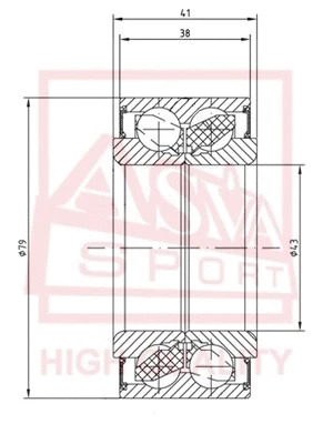 Wheel Bearing (DAC43790041-38)