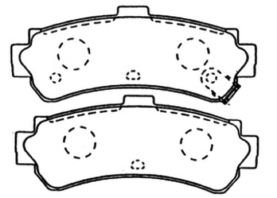 Brake Pad Set, disc brake (AKD-1362)