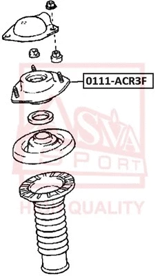 Mounting, shock absorber (0111-ACR3F)