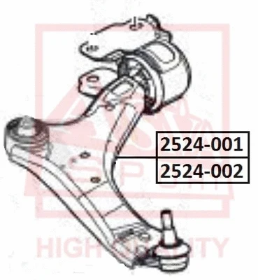 Control/Trailing Arm, wheel suspension (2524-001)