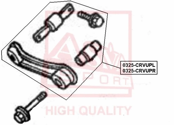 Control/Trailing Arm, wheel suspension (0325-CRVUPL)