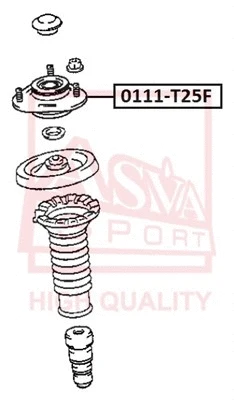 Mounting, shock absorber (0111-T25F)