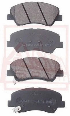 Brake Pad Set, disc brake (AKD-12101)