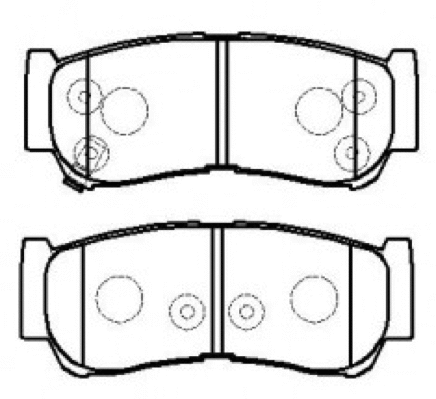 Brake Pad Set, disc brake (AKD-0447)