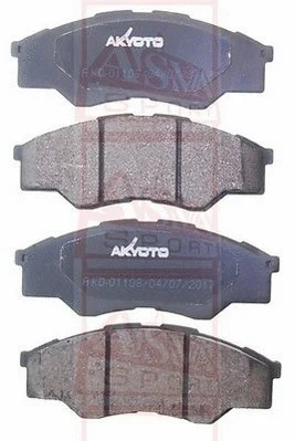 Brake Pad Set, disc brake (AKD-01108)