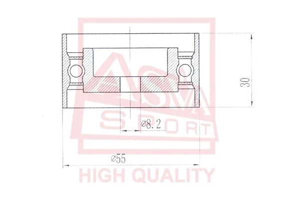 Tensioner Pulley, V-belt (HNBP-003)