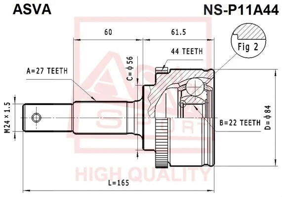 Joint Kit, drive shaft (NS-P11A44)