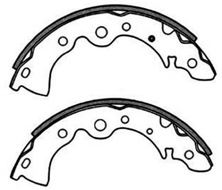 Brake Shoe Set (AKS-1167)