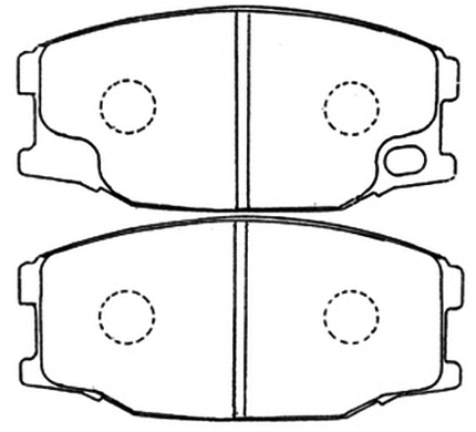 Brake Pad Set, disc brake (AKD-3407)